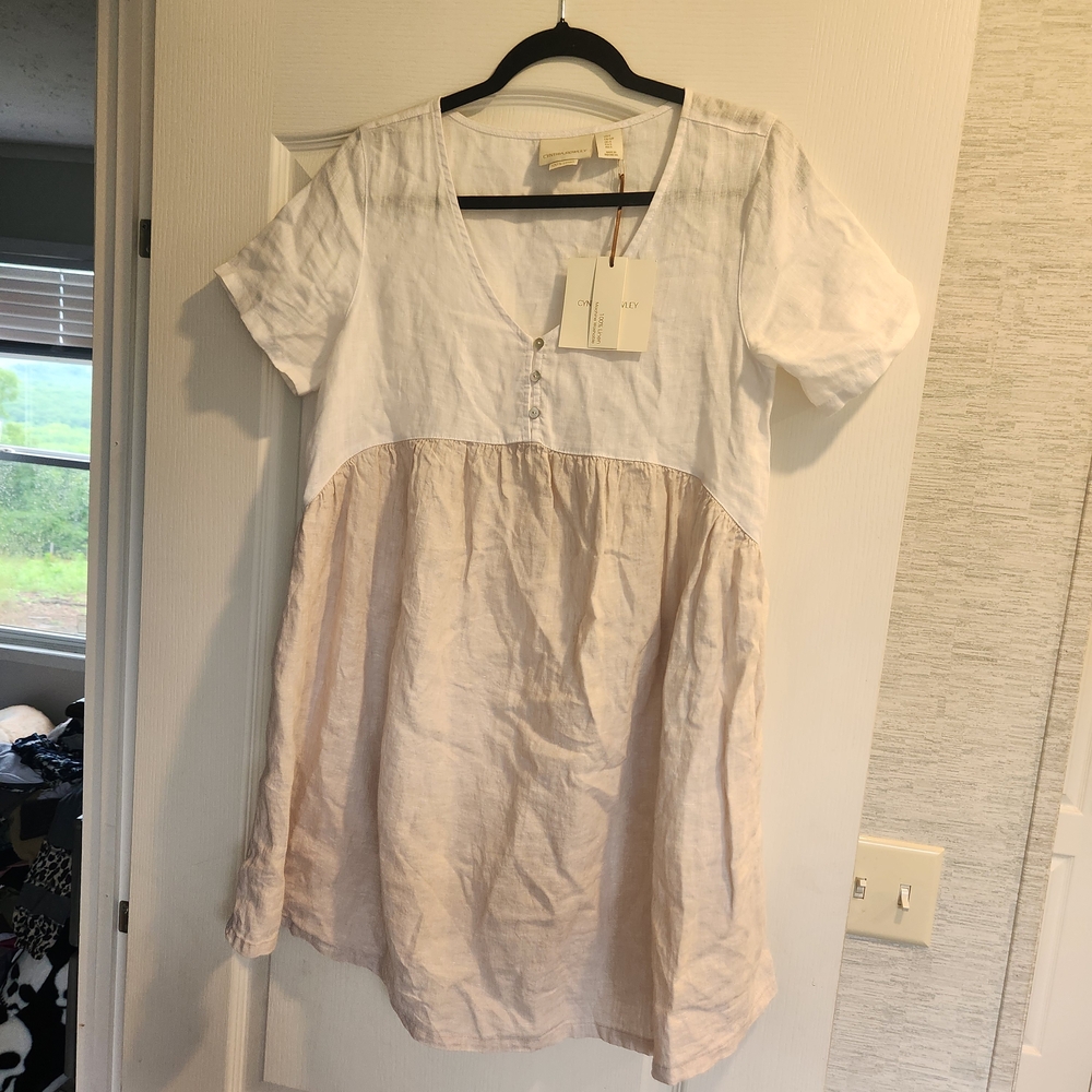 Cynthia Rowley White Linen Top